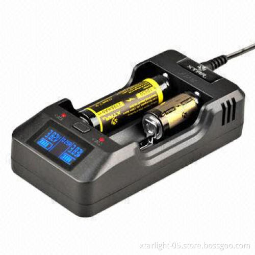 XTAR VP2 Intelligent and safe charger for Li-ion batteries with precise voltage display